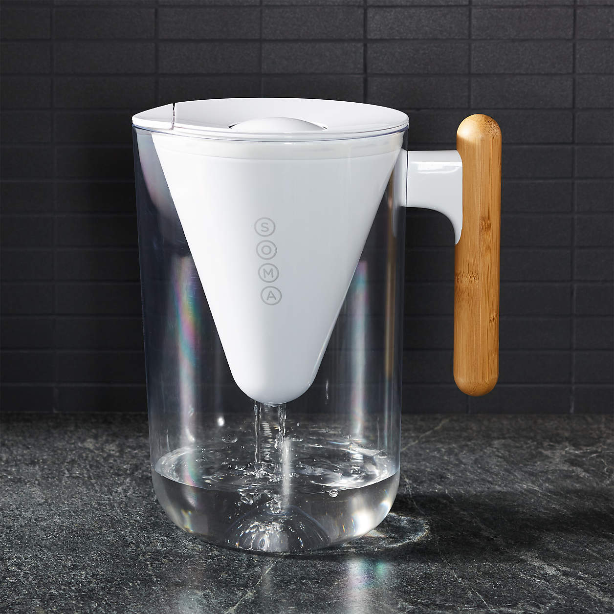 Soma 10-Cup Water Filter Pitcher + Reviews | Crate and Barrel