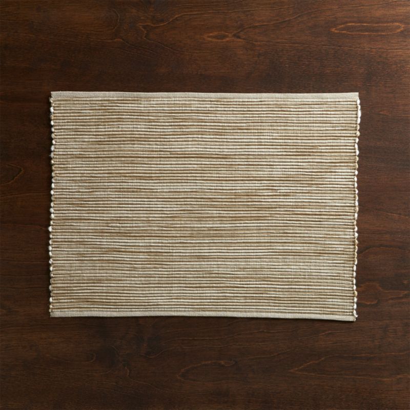 Sonoma Sand Placemat + Reviews | Crate and Barrel