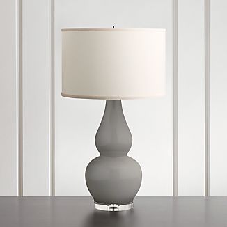 Acrylic Desk Accessories Crate And Barrel Spectrum Table Lamp With Double Gourd Ceramic And Acrylic Base