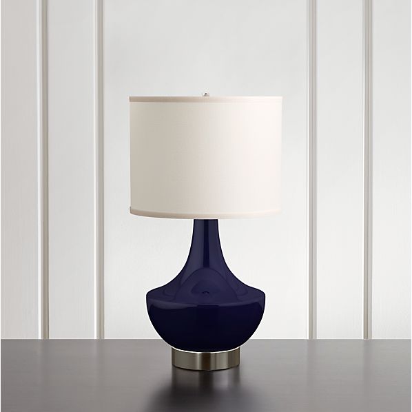 Spectrum Table Lamp With Flared Ceramic And Metal Base Crate Barrel