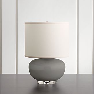 Acrylic Desk Accessories Crate And Barrel Spectrum Table Lamp With Oblong Ceramic And Acrylic Base