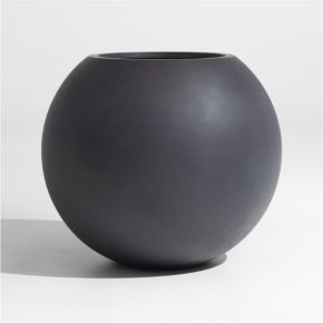 Sphere Large Dark Grey Indoor/Outdoor Planter 26