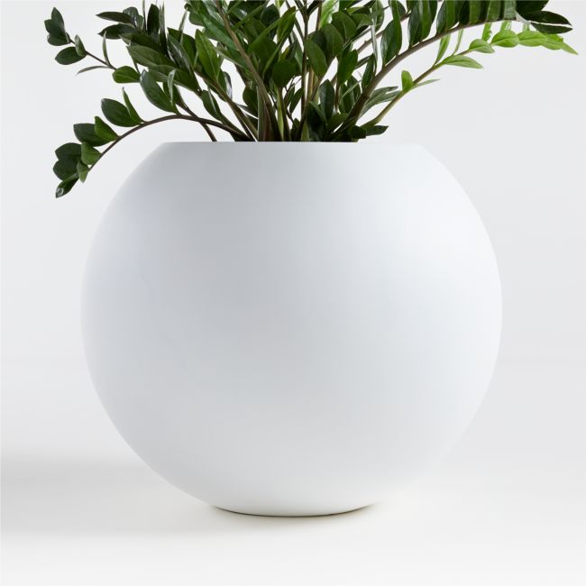 Online Designer Living Room Sphere Large White Planter