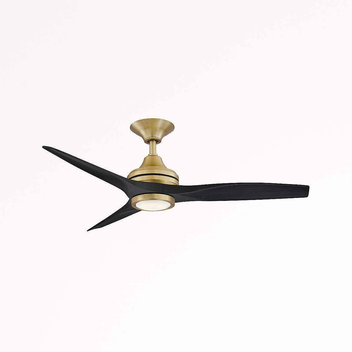 Fanimation Spitfire 48 Brushed Brass Black Indoor Outdoor Ceiling Fan With Led Light Crate And Barrel Free shipping on orders of $35+ and save 5% every day with your target redcard.
