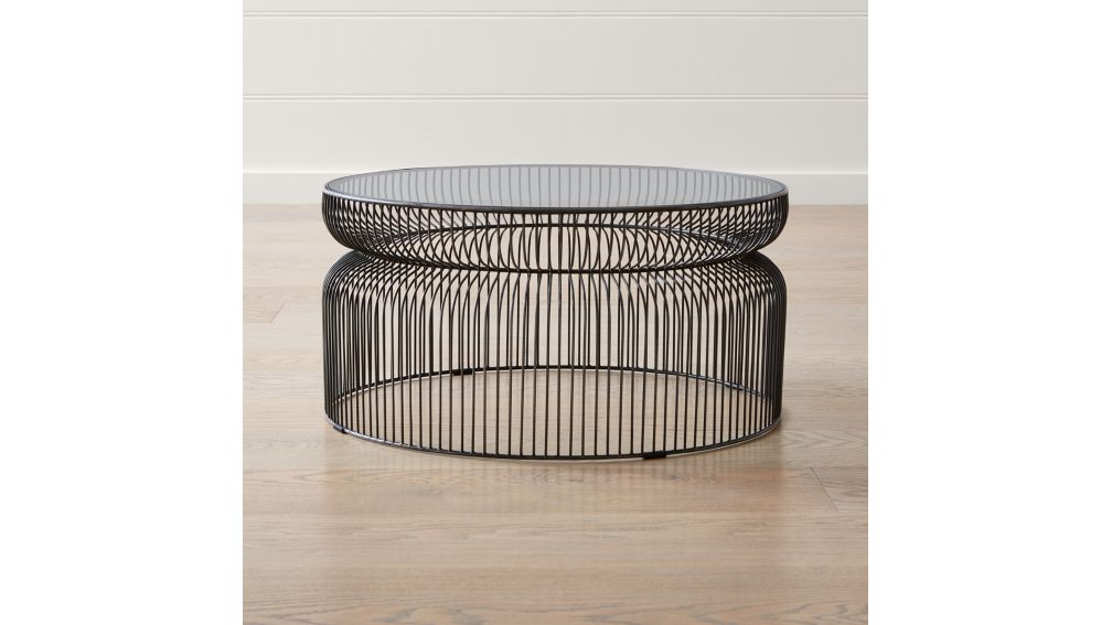 zinc round crate table barrel and Glass Reviews  Crate Table Graphite Coffee    Spoke Metal