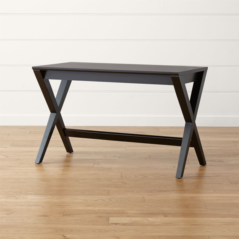 Spotlight Ebony Writing Desk Crate and Barrel