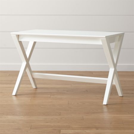 Spotlight White 48 Writing Desk Reviews Crate And Barrel Canada