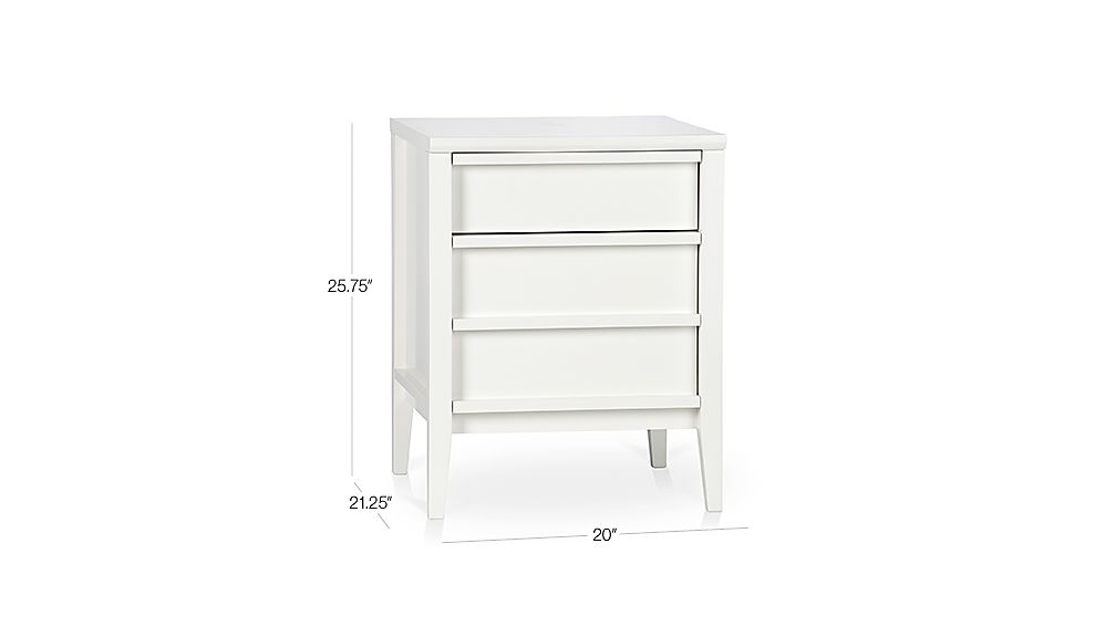 Spotlight White Filing Cabinet | Crate and Barrel