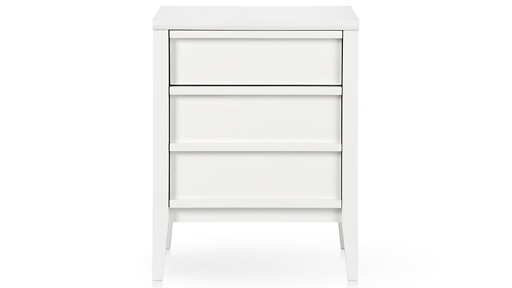 Spotlight White File Cabinet | Crate and Barrel - ... Spotlight White Filing Cabinet ...