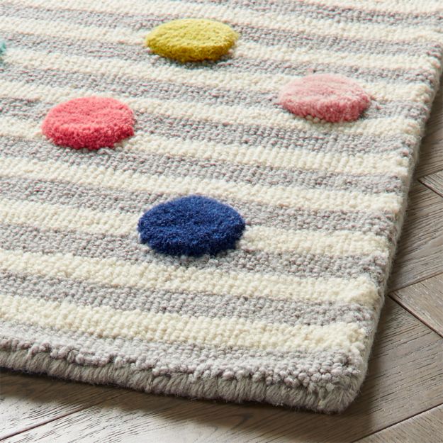 Sprinkles 4x6' Striped Rug Crate and Barrel