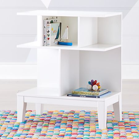 Maze Small White Bookcase Reviews Crate And Barrel