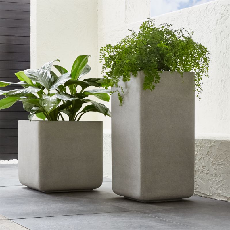 Square Planters | Crate and Barrel