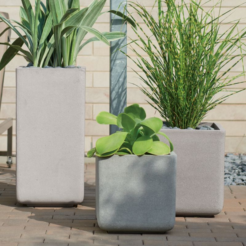 Square Planters | Crate and Barrel