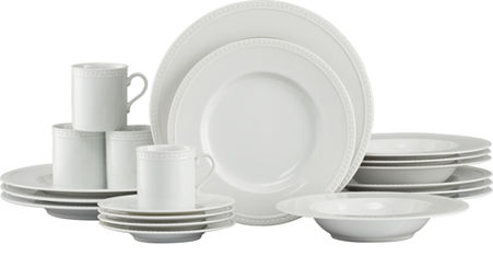 Staccato Dinnerware Collections Crate And Barrel Staccato 20 Piece Dinnerware Set