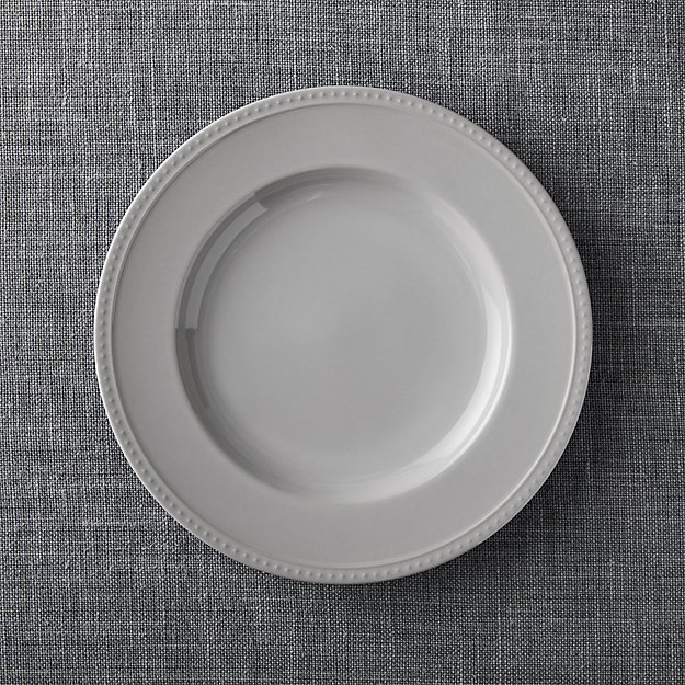 Staccato Grey Dinner Plate Crate and Barrel