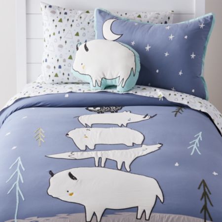 Stacked Animals Full Queen Duvet Cover Crate And Barrel