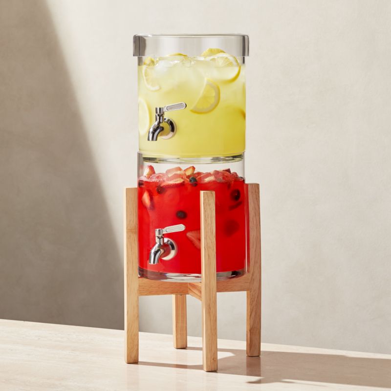 Stacking Drink Dispenser with Merge Stand + Reviews Crate and Barrel