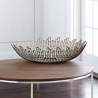 Decorative Centerpiece Bowls Gl Metal Crate And Barrel Starburst Bowl