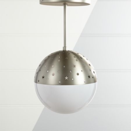 Star Bright Cutout Metal Pendant Light Crate And Barrel