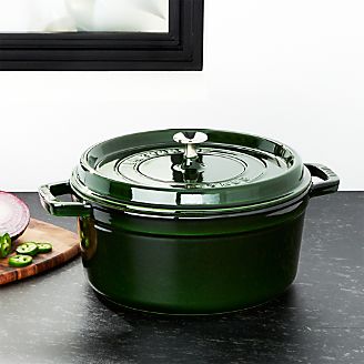 Staub ® 5.5-Qt Round Basil Green Cocotte