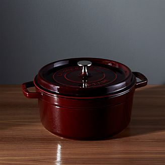 Staub ® 5.5-Qt Round Grenadine Red Cocotte
