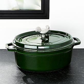 Staub ® 5.75-Qt Basil Green Coq Au Vin Cocotte