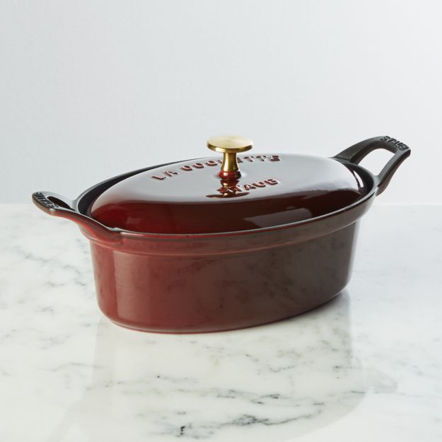 Staub Grenadine Cast Iron 1.9-Qt. Oval Terrine + Reviews ...