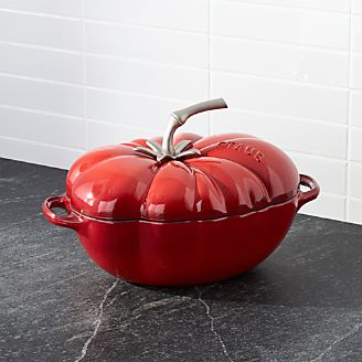 Staub ® 3-qt Enamel Cast Iron Tomato Cocotte