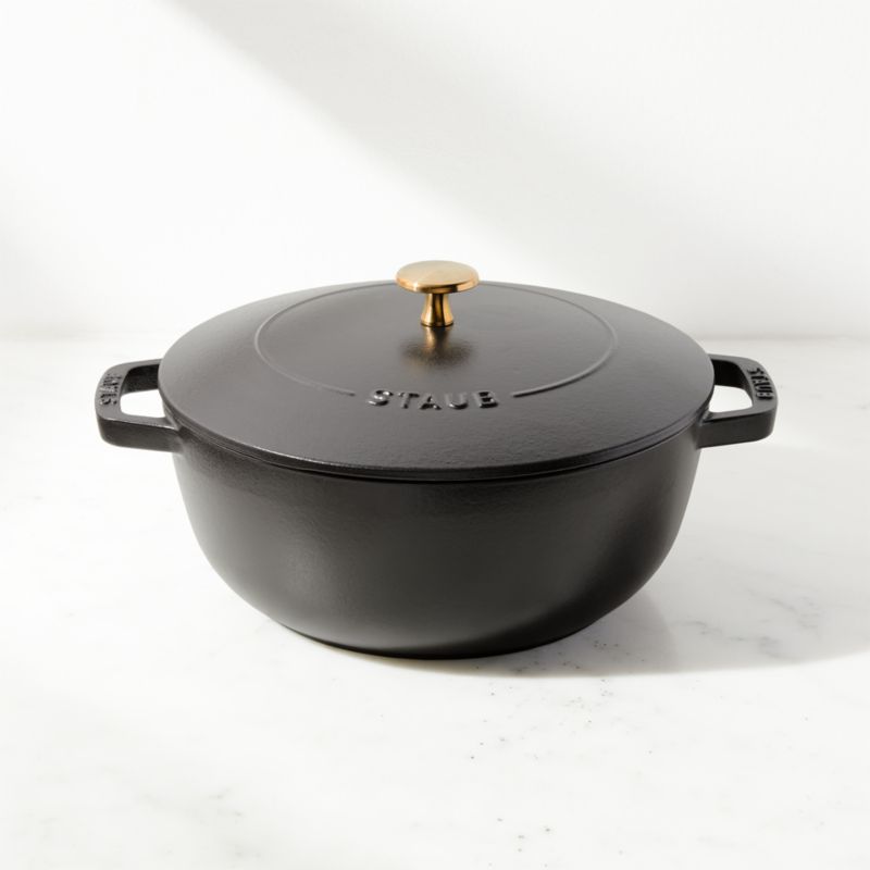 Staub Essential Matte Black 3.75-Qt. French Oven + Reviews | Crate and ...