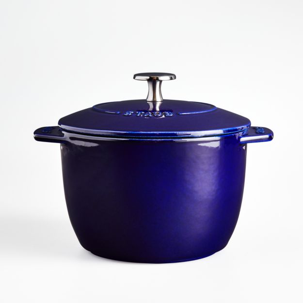 Staub Dark Blue 1.5-Qt. Petite French Oven | Crate and Barrel