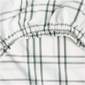 Image of Stax Pine Green 100% Organic Cotton Baby Crib Fitted Sheet