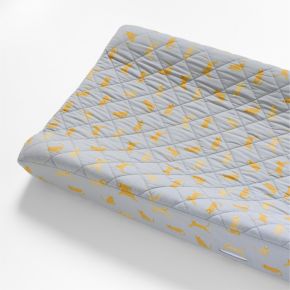 Image of Stay Cool Little Leopards Organic Cotton Baby Changing Pad Cover