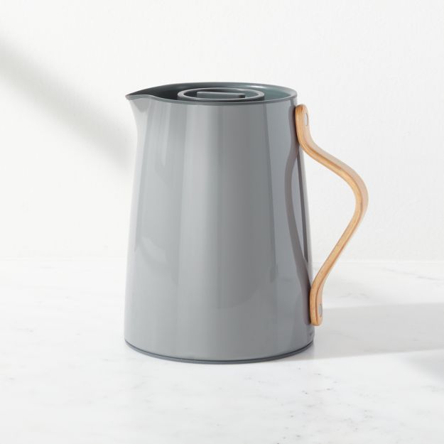 Stelton Grey Tea Infuser and Carafe Crate and Barrel