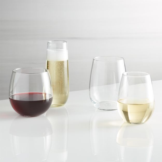 Stemless Wine Glasses Crate and Barrel