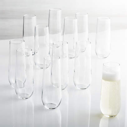 stemless flute champagne