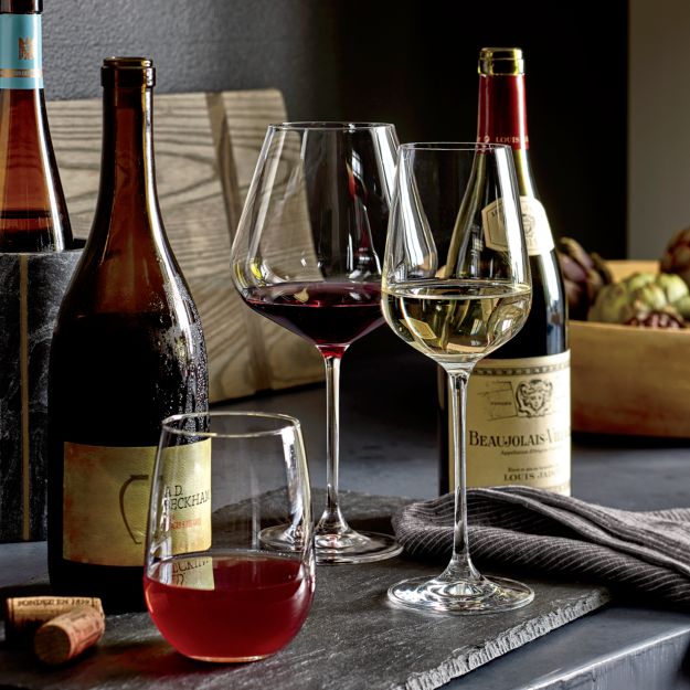 Hip Large Red Wine Glass & Reviews Crate and Barrel