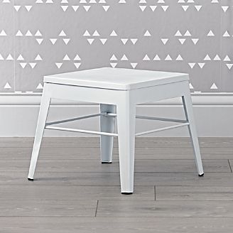 Kids Step Stools Crate And Barrel Squared Up Steel White Step Stool Kids