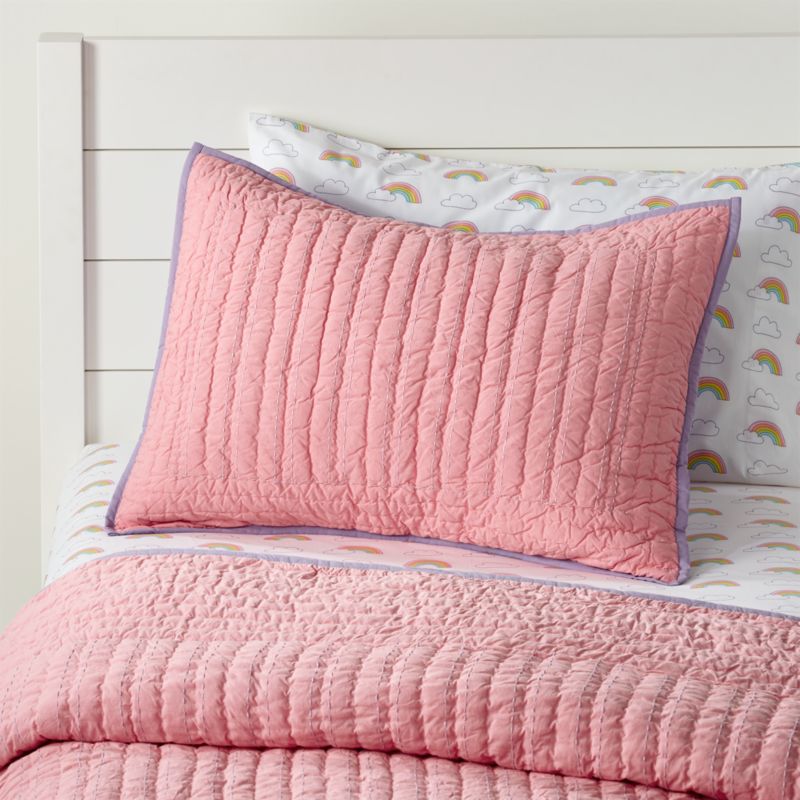 Pink Pillow Shams + Reviews Crate and Barrel