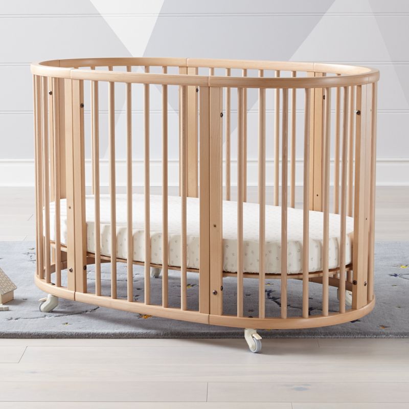 Stokke Natural Covertible Oval Crib Crate And Barrel