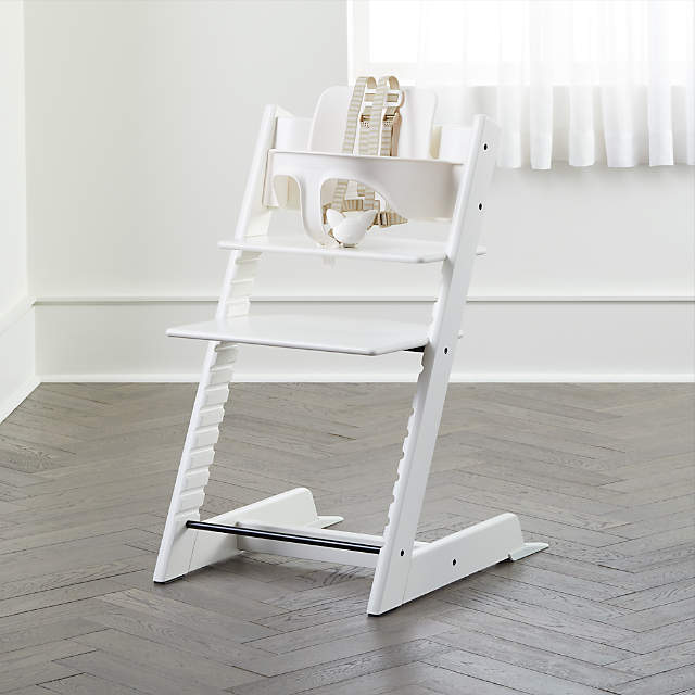 all white high chair