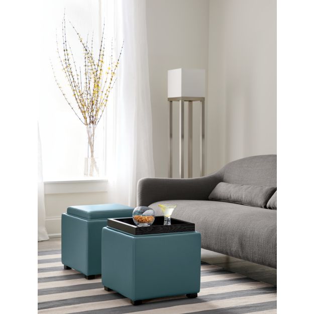 Olin Grey Striped Cotton Dhurrie 30"x50" Rug + Reviews Crate and Barrel