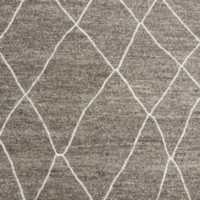 Stowe Wool Handwoven Charcoal Grey Moroccan-Style Rug Swatch 12"x18"