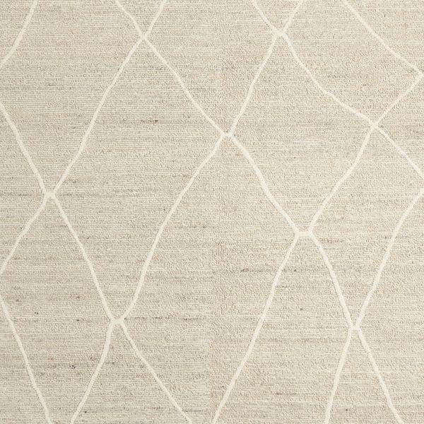 Stowe Wool Handwoven Taupe Moroccan-Style Area Rug 6'x9'