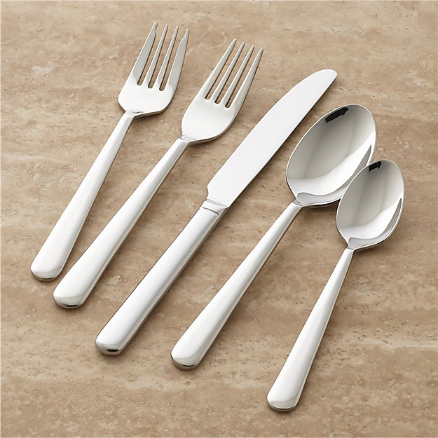 Strand 5Piece Flatware Place Setting Crate and Barrel