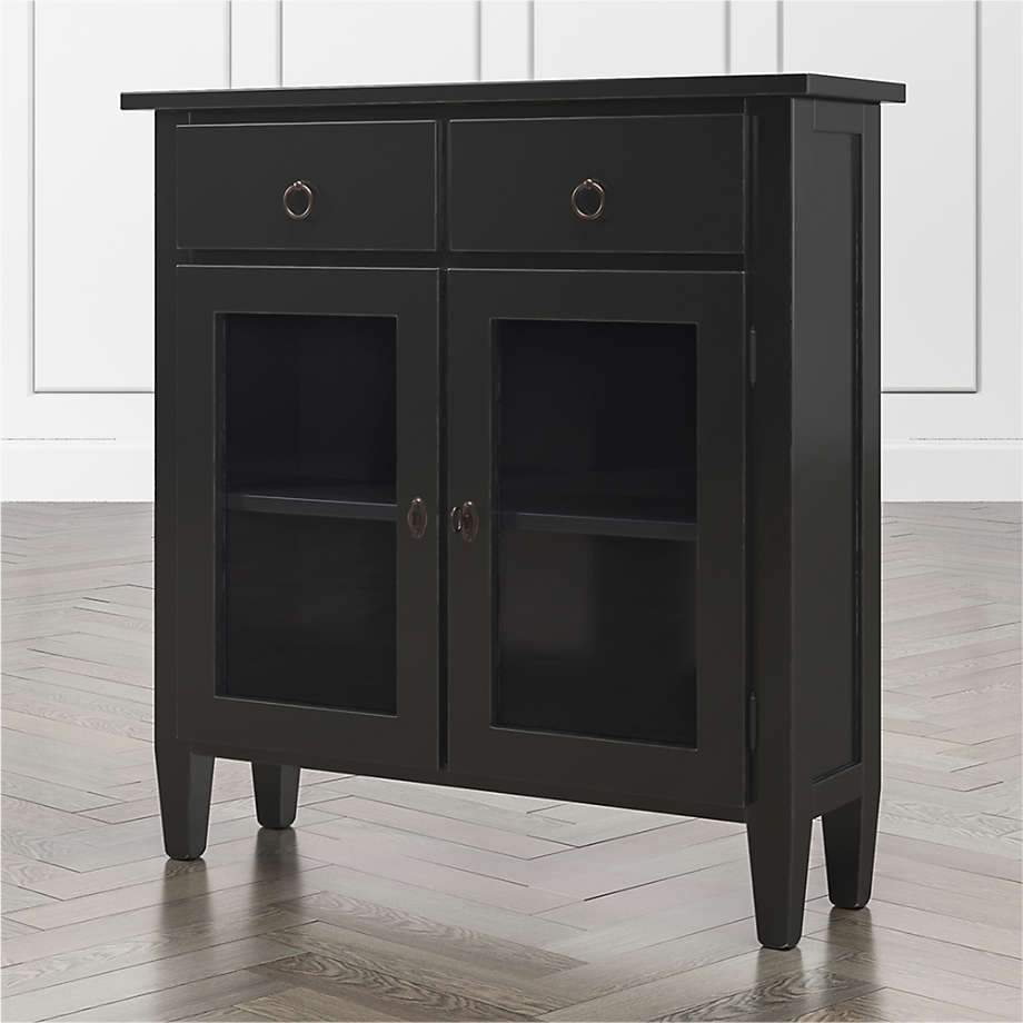 Stretto Bruno Black Entryway + Reviews Crate and Barrel