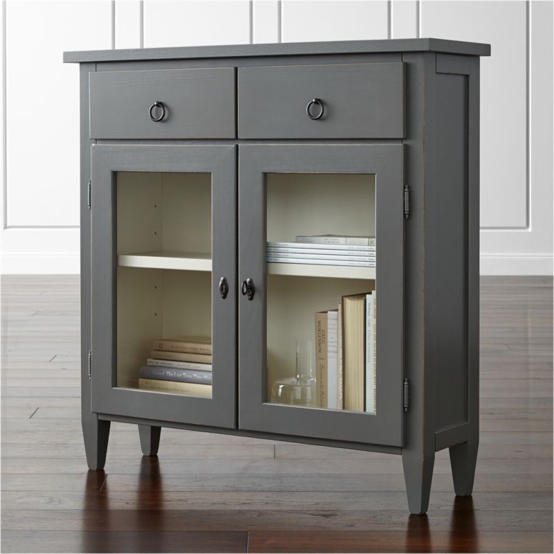 stretto grey entryway cabinet in chests & cabinets + reviews