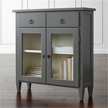 Stretto Grey Entryway Cabinet Reviews Crate And Barrel