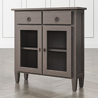 Entryway Chests And Cabinets Crate Barrel Stretto Grigio Entryway Cabinet