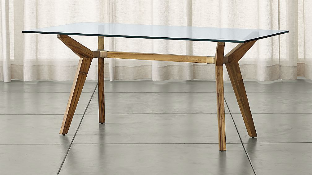 Strut Teak Table Reviews Crate And Barrel