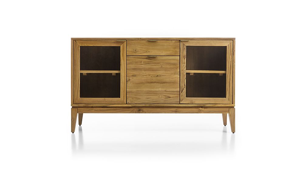 Strut Teak Credenza Crate and Barrel